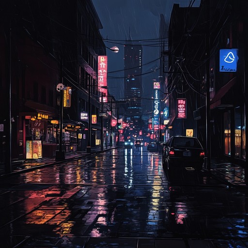 An instrumental dramatic house track combining haunting piano melodies, atmospheric synth pads, and driving beats to evoke the mysterious energy of the city after dark