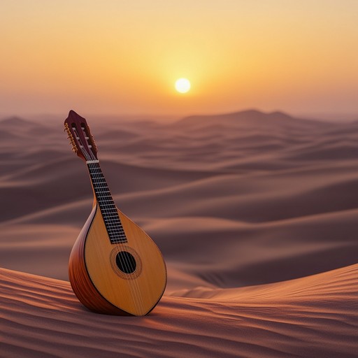 A serene piece merging ethereal middle eastern instruments with ambient textures, encouraging deep thought and inner peace, ideal for meditation sessions or serene moments