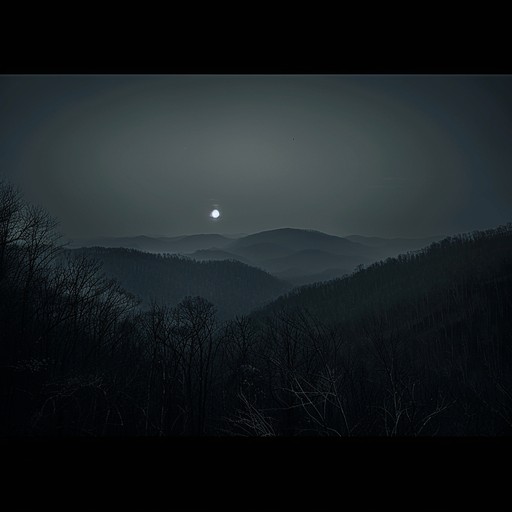 Nostalgic tune capturing the essence of a moonlit night in the appalachian mountains, blending traditional melodies with modern subtleties for a timeless feeling