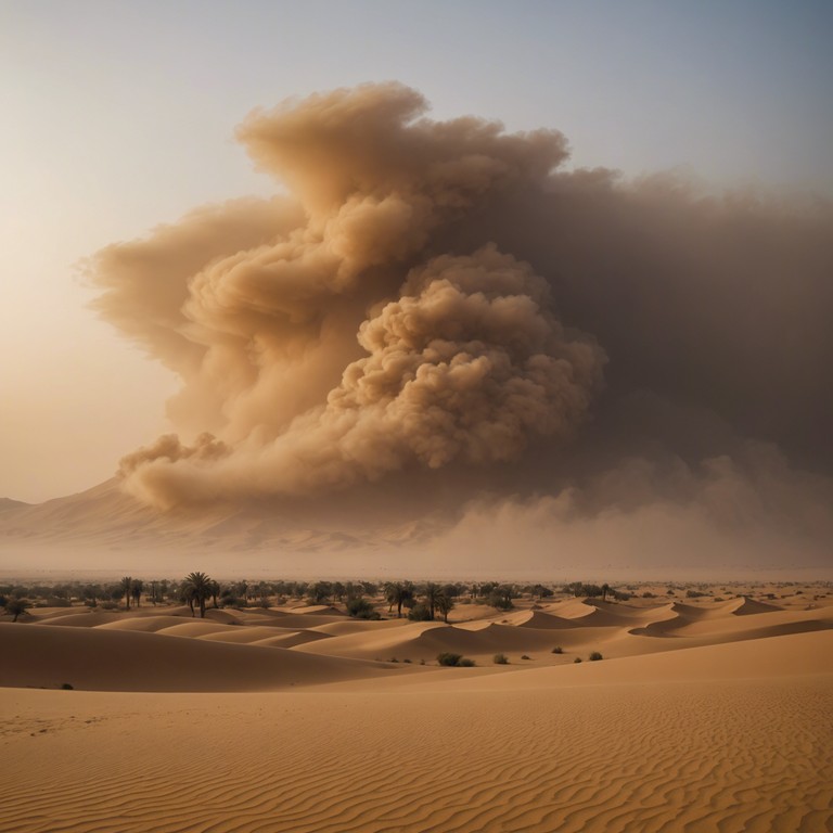 Imagine a fusion of traditional middle eastern music with modern ambient influences to create a powerful, compelling soundtrack that embodies the spirit of a desert storm. The song uses the oud’s deep, resonant tones to convey a sense of ancient power awakened in the modern age.