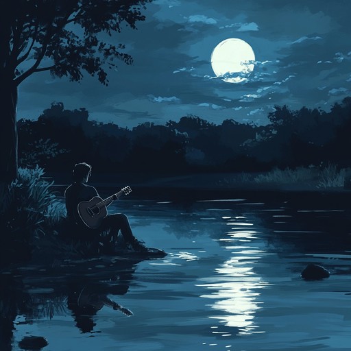 A late night blues rock instrumental featuring soulful guitar solos, reflective rhythms, and melancholic bass lines, capturing a sense of midnight solitude and introspection. Ideal for moments of quiet reflection and deep thought.