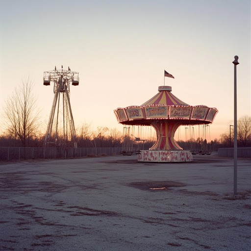 Imagine a decrepit circus tent, the echoes of laughter long faded, replaced by eerie melodies that play with a ghostly whisper. The soundtrack stirs beneath the shadows of rusted carnival rides, conjuring images of clowns and performers who vanished into the mist. An unsettling, spectral experience emerges, as each note mimics the unseen, playful yet haunting spirits of a forgotten carnival.