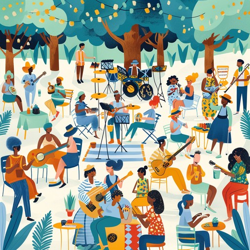 An energetic and whimsical piece that evokes the cheerful and carefree atmosphere of summertime in the south. Featuring playful harmonica and rhythmic guitar riffs, it's ideal for scenes of sunny days and jovial gatherings.