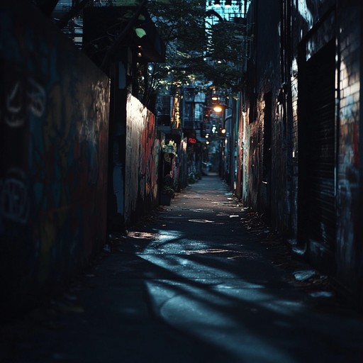 A chilling dive into an urban night, merging dark beats, eerie atmospheric synths, and deep bass to evoke a sense of foreboding and suspense. The track moves through shadowy alleyways and deserted streets, reflecting an underworld vibe and gritty textures.