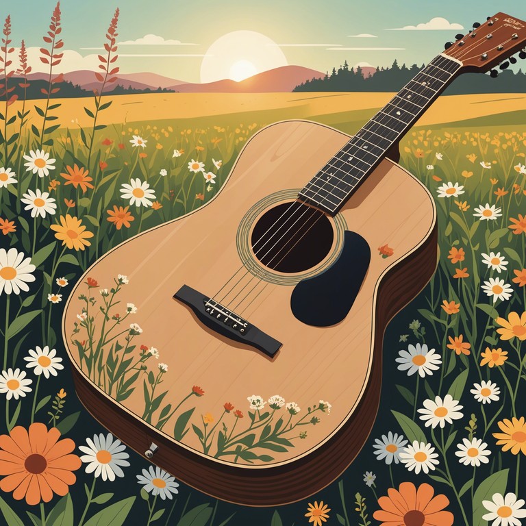 Expanding upon the gentle caress of morning light in the countryside, this melody uses the graceful strums of an acoustic guitar to evoke the warmth and peace of waking up in a scenic, undisturbed rural area. It's a musical journey to a place where time slows down, and nature speaks softly.