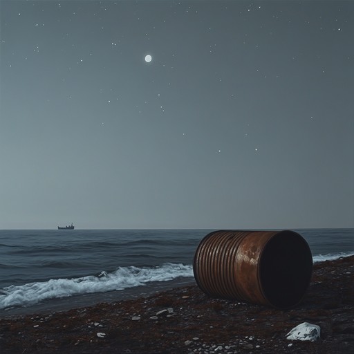 An unsettling instrumental calypso piece combining haunting steel drum melodies with dark, rhythmic undertones, invoking the mystery and unease of a moonless night at sea.