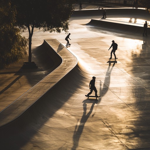 Imagine a track that captures the invigorating essence of a sunlit skatepark at dawn. The music combines the raw, fast paced energy of punk rock with the uplifting vibe of a perfect summer morning, creating a soundscape that feels both rebellious and joyous