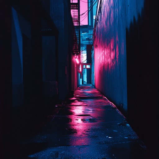 A cinematic journey through shadowy alleys with pulsating synths and rhythm, capturing the essence of suspenseful encounters on a dark, chilly 80s night. The track builds tension with echoing beats, synthetic arpeggios, and mysterious undertones, transporting the listener to a noir esque thriller setting