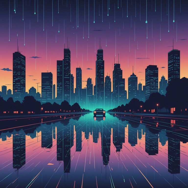 This track features a seamless blend of mellow, soothing tones with subtle dynamic rises, embodying the peaceful yet vibrant pulse of futuristic cityscapes. Designed to transport listeners to a serene urban dawn where technology and nature exist in harmony. The melodic structure flows over mellow bass lines, creating a soundscape that feels like a gentle rain in a neon lit metropolis.