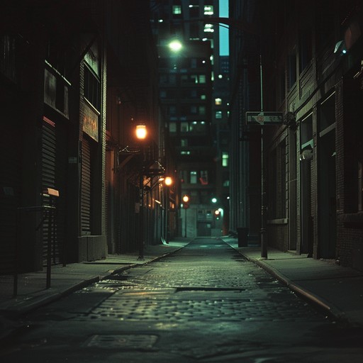 A tension filled hip hop track that features gritty beats and atmospheric soundscapes reminiscent of a city at night. The music paints a picture of shadowy alleys, flickering streetlights, and the unending hustle and danger of urban life. The instrumental builds suspense with eerie synths, booming basslines, and hard hitting drums, providing an intense listening experience.