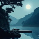 gentle guqin melodies evoke tranquility of a moonlit night.