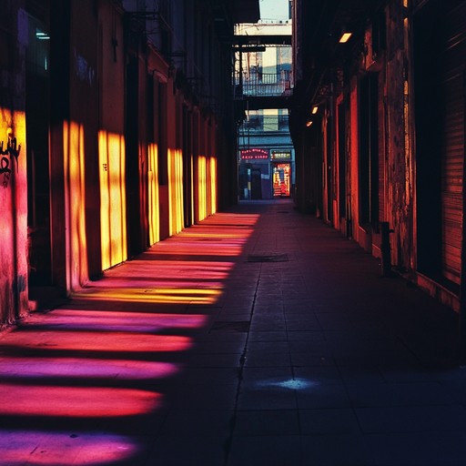 A captivating instrumental chillwave composition that blends atmospheric synths and edgy beats, evoking the feeling of wandering through neon lit city streets at night.