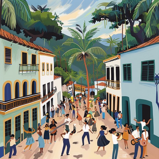 An uplifting samba journey with vibrant, intricate rhythms and melodies that transport you to the sunny streets of brazil. Infused with rich percussion, dynamic guitar strums, and playful flute lines, this piece inspires movement and joy. Perfect for adding a touch of sunshine to any scene or mood.