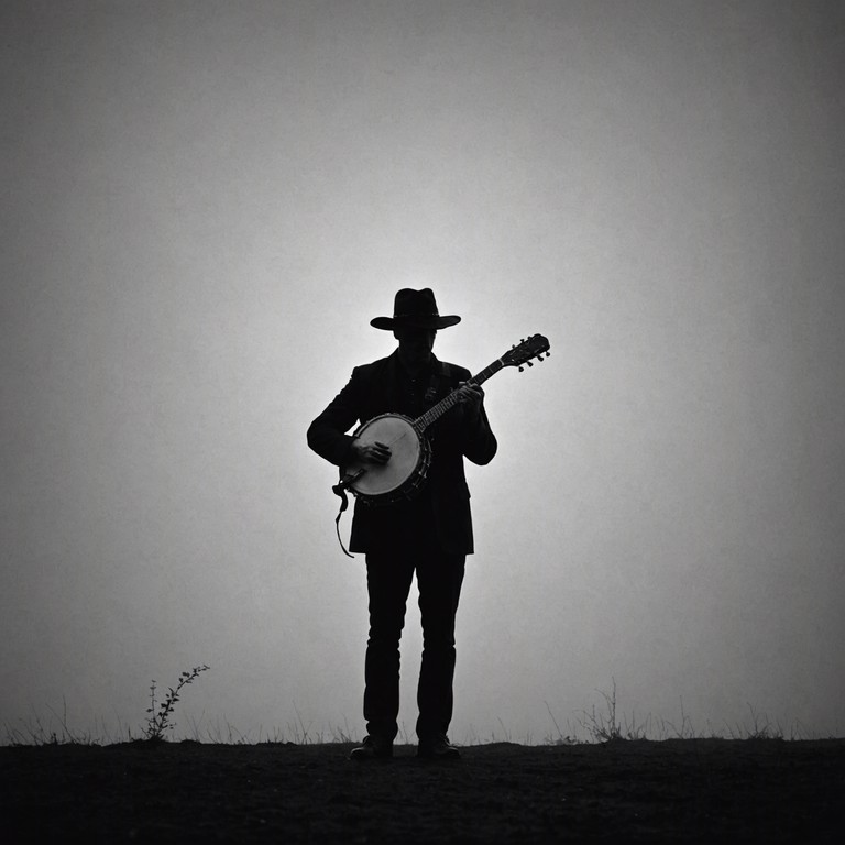 Imagine a haunting soundtrack that perfectly encapsulates the essence of a misty appalachian trail where each note plucked on the banjo tells a story of long forgotten secrets and ghostly legends, amplifying the enigmatic aura of a hidden rustic world.