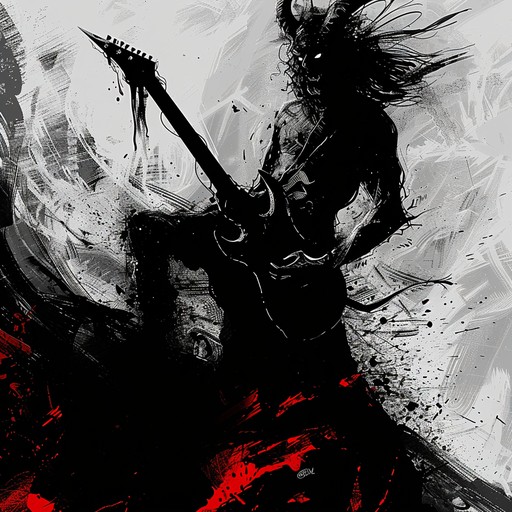 An explosive death metal track featuring lightning fast guitar riffs, shredding solos, and relentless double bass drumming. The song is an all-out assault on the senses, with a dark, menacing atmosphere and a furious energy that never lets up.