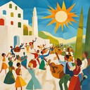 an ecstatic folk rock instrumental overflowing with joyful energy