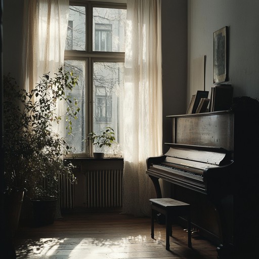 This piece is characterized by a tender piano overture, with softly cascading string harmonies that enhance the feeling of nostalgia and quiet reflection. The soft dynamic and cinematic touch create an intimate listening experience.