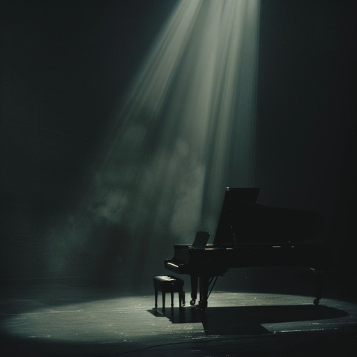 A minimalist arrangement featuring a single piano playing sparse, dramatic notes. The composition uses silence effectively, creating suspense and evoking a sense of contemplation. The slow tempos and dynamic shifts tell an emotional story.