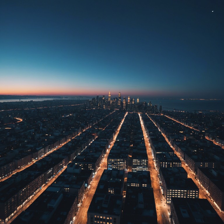 A track blending the atmospheric essence of twilight in a bustling city with smooth, chill vibes. This composition uses subtle garage rhythms and deep basslines to evoke feelings of serenity amidst the urban landscape. A perfect backdrop for evening drives or night time introspection.