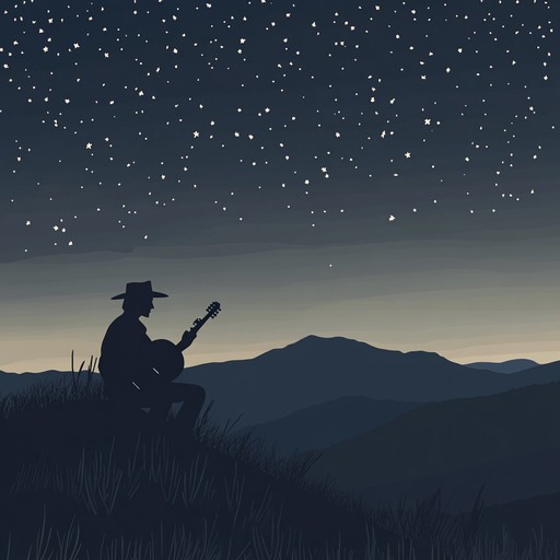 An instrumental bluegrass piece featuring soothing banjo melodies capturing the tranquility of moonlit appalachian mountains. Gentle strumming and flowing rhythms evoke a serene nighttime landscape, perfect for relaxing and unwinding.