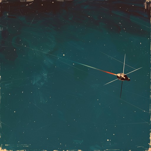 A surreal soundscape fuses melancholic string swells with eerie, spacey synths. Echoing notes create a sense of floating through an emotional void, drawing the listener into a strange, introspective journey through the stars.