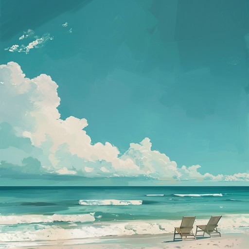 Transport yourself to a sunlit beach lounge with an uplifting instrumental track featuring soothing beach soundscapes. The track layers a smooth saxophone melody over gentle electronic rhythms, subtle piano harmonies, and a mellow bassline, perfectly capturing the serene and delightful vibe.