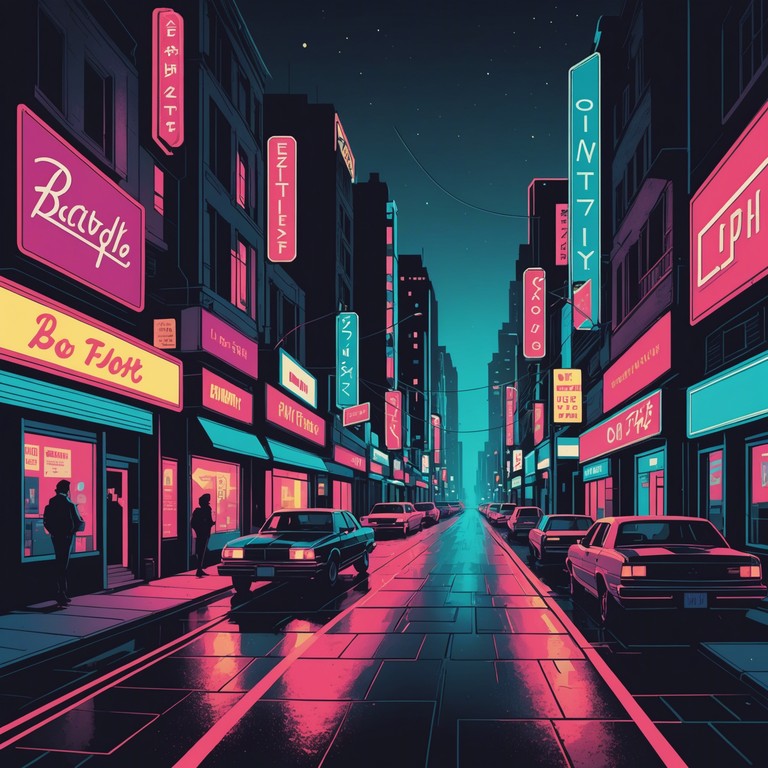 A track that merges funky old school bass grooves with contemporary synth elements, creating a lively and immersive dance floor experience. The song aims to capture the essence of night city life, filled with colorful neon lights and endless energy.