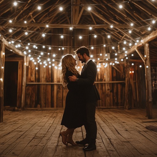 This track captures the essence of summer evenings in rural america with a spirited barn dance. Picture a gathering of friends and family under twinkling string lights, dancing joyfully on the wooden floor of an old barn. The music features upbeat melodies and rhythms that echo the tradition and camaraderie of american folk dances.