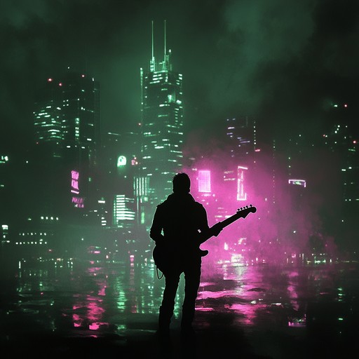 A captivating instrumental piece blending soulful blues guitar riffs with ambient electronic textures, creating a modern soundscape that bridges the traditional and the futuristic.