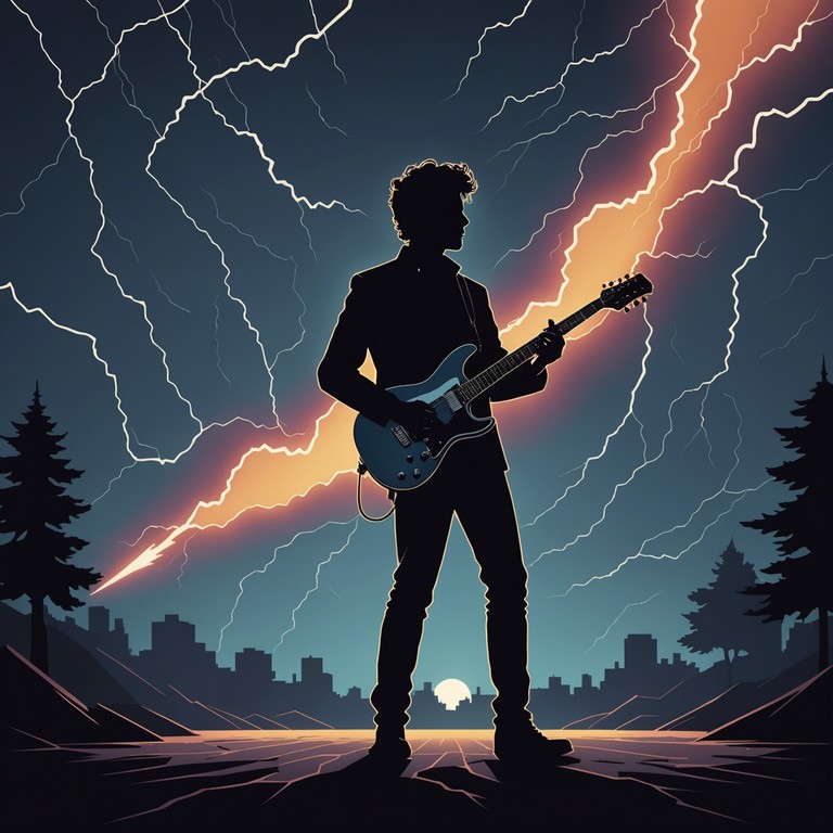 This alternative title focuses on the energetic outburst of emotions, featuring a dynamically intense electric guitar performance that acts as a vent for lyrical expressions of rage and defiance. The sound is meticulously crafted to surge through moments of explosive energy and powerful pauses, mirroring a stormy argument or an eruptive emotional release.