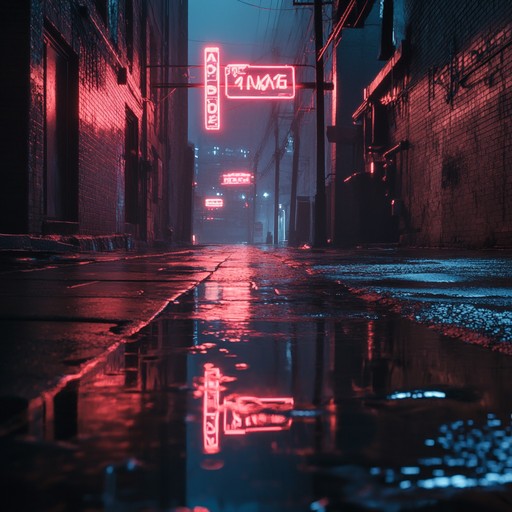 A synth driven instrumental that captures the tense energy of a retro city at night, with pulsing rhythms and atmospheric textures that build suspense.