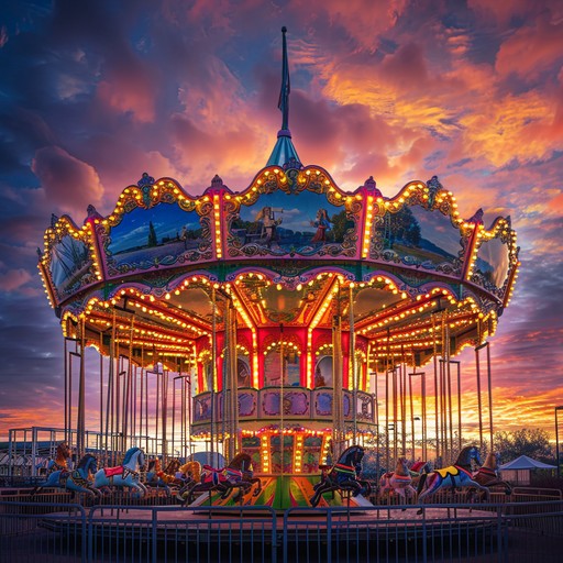 Embark on a captivating adventure through a fantastical fairground, blending playful melodies with high energy drum and bass beats. This instrumental track captures the essence of a magical carousel ride, filled with colorful imagery and lively rhythms. Perfect for listeners seeking an escape into a dreamlike world.