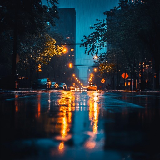 An instrumental grime piece that combines smooth synth melodies with laid back beats, creating a tranquil urban atmosphere that reflects the calm after a city's rain.