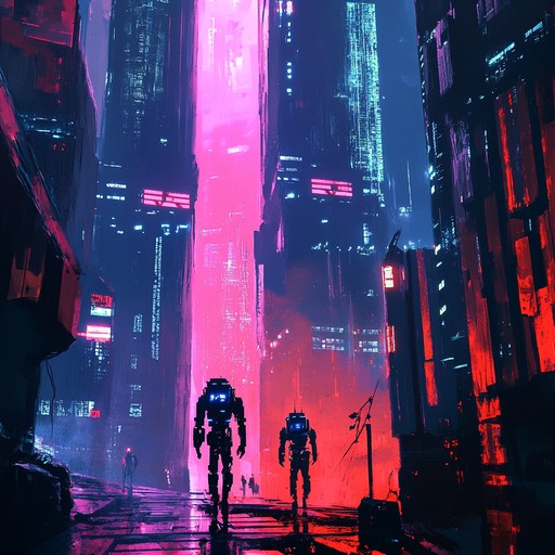 A high energy, futuristic soundscape infused with pulsating synths and driving rhythms. Layers of dynamic textures symbolize a rising movement, conveying defiance and unity against oppressive forces. Suitable for a scene depicting an urban rebellion or a sci fi uprising.