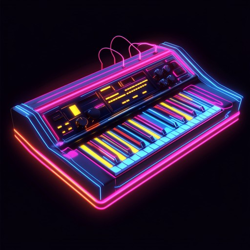 An instrumental fusion of synthesizer melodies and funky rhythms, evoking the excitement of cruising neon lit streets at night.