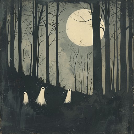 A deep journey into an ancient forest filled with eerie whispers and the haunting echoes of lost souls. The music brings together traditional folk elements with dark, mystical atmospheres, creating a captivating, almost hypnotic effect. Each note weaves a tale of the mysterious woodland, with shadows dancing in the moonlight and hidden secrets waiting to be unveiled.