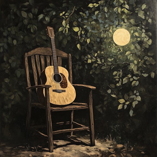 As the soft strumming of a solo guitar fills the air, a delicate melody emerges, evoking a serene moonlit night where shadows play subtly on the strings. The piece channels emotions of solitude, reflection, and the quiet beauty of the nocturnal world.