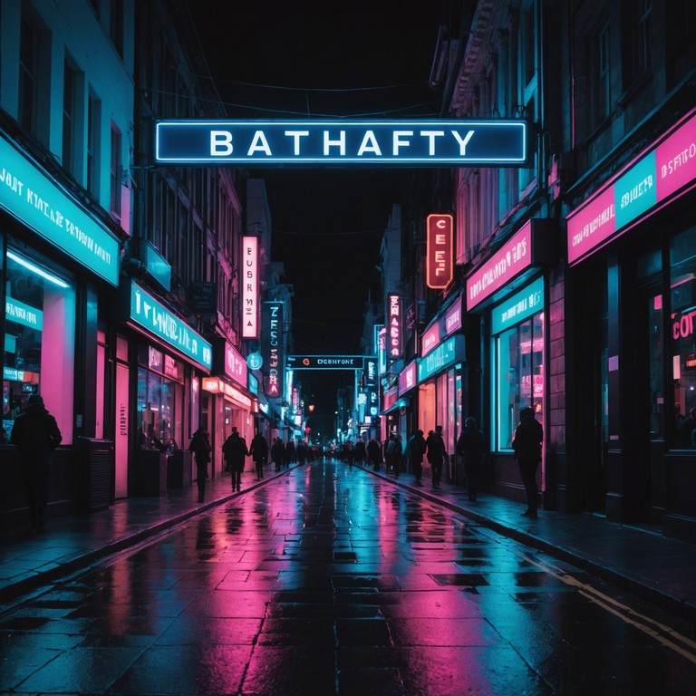 This track uses synthesized sounds to echo the vibrant, ever moving pulse of a bustling city at midnight. The composition blends an array of urban noise samples with a driving beat, encapsulating the essence of city life, encapsulated in the serene gloom and glittering streetlights reflected on wet asphalt.