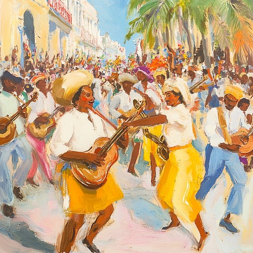 An exhilarating fusion of afro cuban rhythms and vibrant melodies designed to create a festive atmosphere. This track combines traditional cuban musical elements with contemporary sounds, creating an irresistible urge to dance.