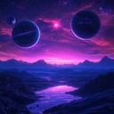 mystical synthwave journey through cosmic neon dreams and shadows