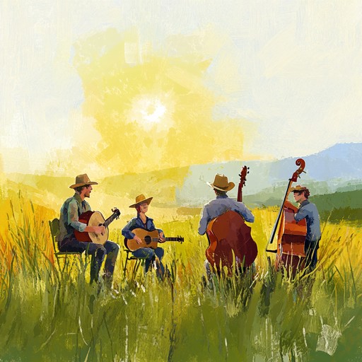 Energize your day with this joyful bluegrass instrumentation, featuring a fast paced banjo and rhythmic guitar, ideal for starting your morning on a high note.