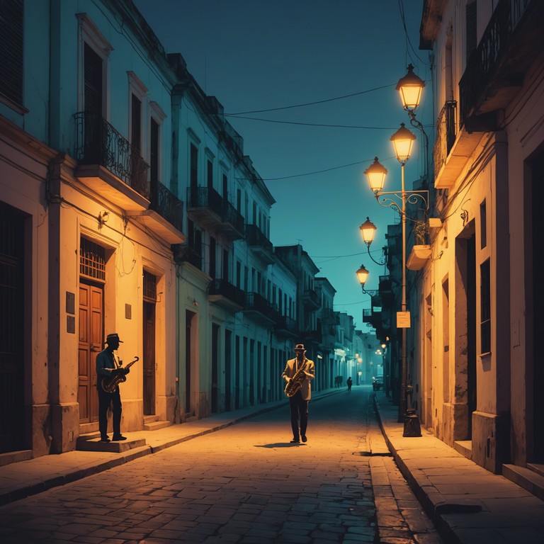 Imagine sitting on a balcony overlooking the old streets of havana, with a gentle breeze carrying the soft, intricate sounds of a saxophone playing latin jazz. The track emphasises reflection and the beauty of a starlit sky, offering a musical journey that is both comforting and deeply evocative.