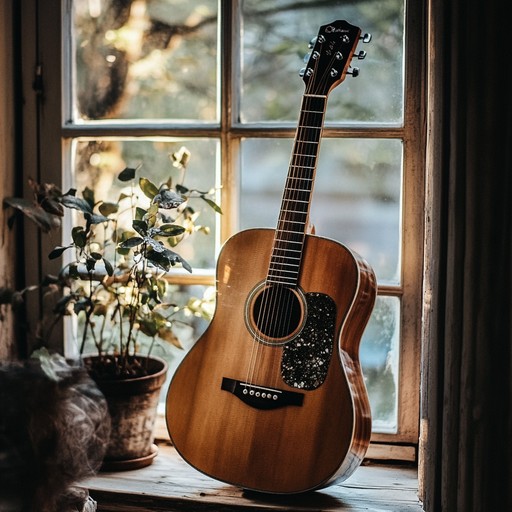 A soft instrumental featuring acoustic guitar, enveloping the listener in a warm and intimate atmosphere reminiscent of cherished moments at home.