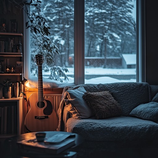 Imagine a cozy evening where soft guitar melodies blend with the twinkling of christmas lights, offering a heartwarming soundtrack to the holiday season. This alternative take emphasizes the soothing quality of acoustic strings against the backdrop of a softly lit winter night.