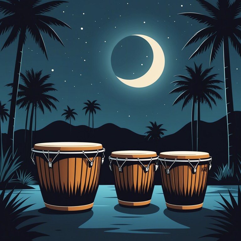 Delivering a sensation of suspense and cultural richness, this composition explores the intersection of anxiety and traditional afro cuban music, using nuanced percussion and minor scales to depict an edgy, tropical thriller.