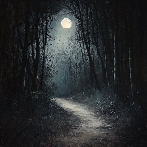 An eclectic blend of eerie, unsettling soundscapes creating the sensation of wandering through a haunted forest at midnight. Shadowy melodies and whispered tones give life to every rustling leaf and distant screech, invoking an atmosphere of lurking danger and unsettling beauty.