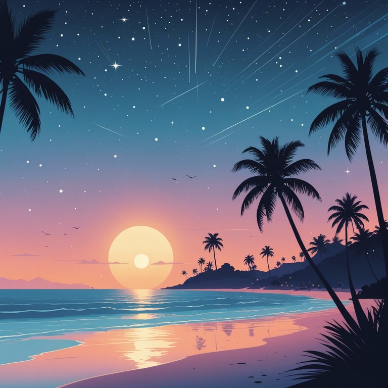 Imagine a starlit night on a tropical beach where the rhythmic pulse of steel drums encourages everyone to dance with abandon, blending traditional salsa with unexpected exotic elements to create a memorable and lively evening.