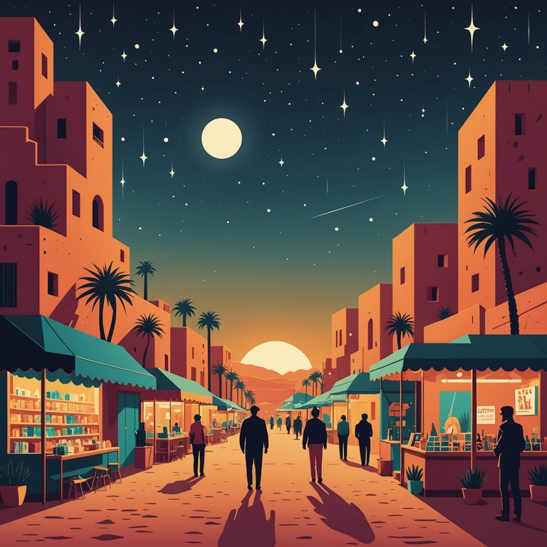 This composition combines fast paced rhythms with a haunting melody, reflecting the mystery and allure of the middle eastern nights. Using traditional instruments and contemporary production techniques, it creates a thrilling auditory journey that encapsulates the vibrance and dynamism of the region.