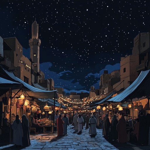 Authentic middle eastern melodies interwoven with dynamic rhythms, invoking the spirit of festivities and joy under the desert sky. Listeners will be transported to vibrant markets and tranquil oases, feeling a deep connection to the music’s celebratory essence.