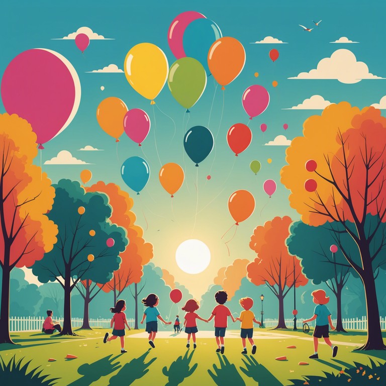 This instrumental track captures the essence of a cheerful sunny day, perfectly suited for children's playtime or any light hearted activity. The melody is inviting and carries a sense of joy and carefree spirit through playful rhythms and uplifting harmonies.